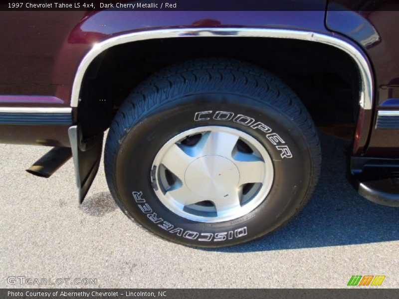 Dark Cherry Metallic / Red 1997 Chevrolet Tahoe LS 4x4