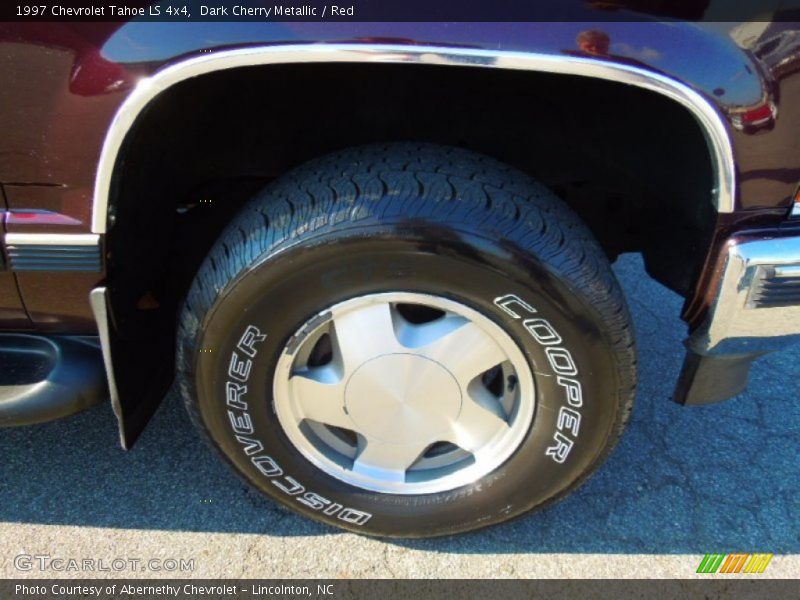 Dark Cherry Metallic / Red 1997 Chevrolet Tahoe LS 4x4