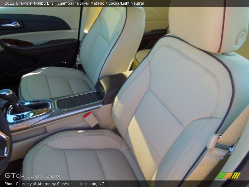 Champagne Silver Metallic / Cocoa/Light Neutral 2013 Chevrolet Malibu LTZ
