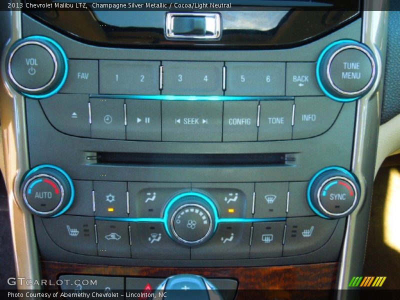 Champagne Silver Metallic / Cocoa/Light Neutral 2013 Chevrolet Malibu LTZ