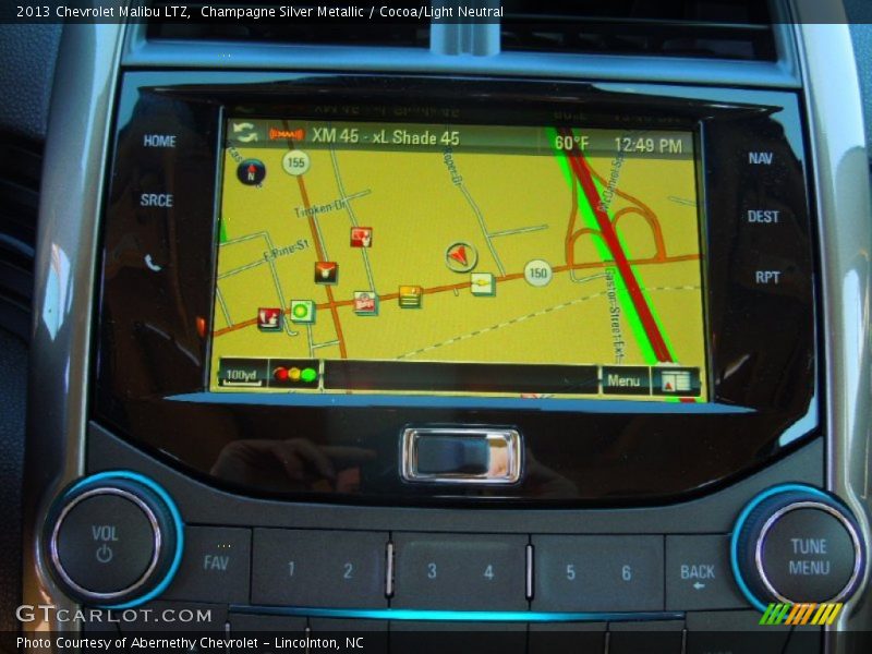 Champagne Silver Metallic / Cocoa/Light Neutral 2013 Chevrolet Malibu LTZ