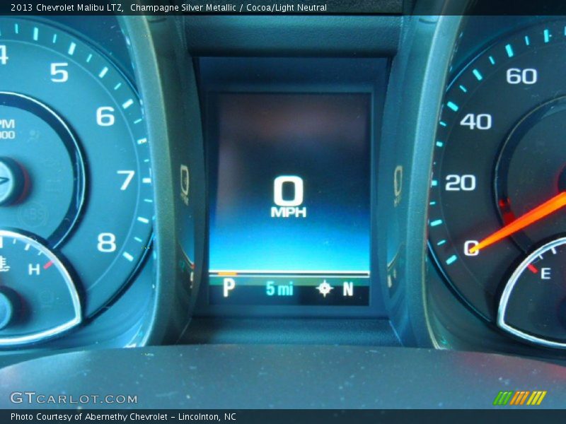 Champagne Silver Metallic / Cocoa/Light Neutral 2013 Chevrolet Malibu LTZ