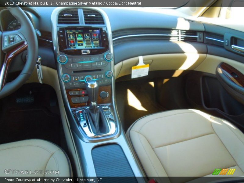 Champagne Silver Metallic / Cocoa/Light Neutral 2013 Chevrolet Malibu LTZ