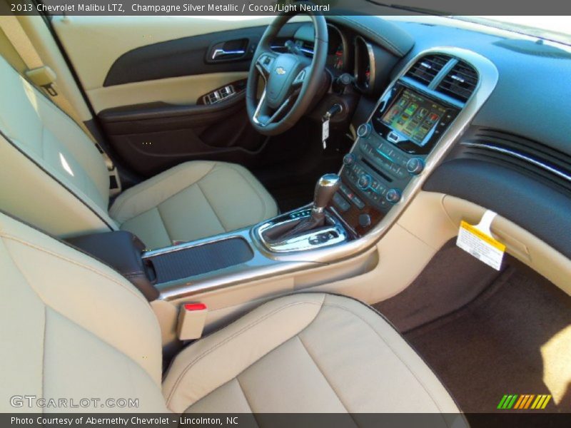 Champagne Silver Metallic / Cocoa/Light Neutral 2013 Chevrolet Malibu LTZ