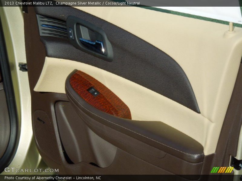 Champagne Silver Metallic / Cocoa/Light Neutral 2013 Chevrolet Malibu LTZ