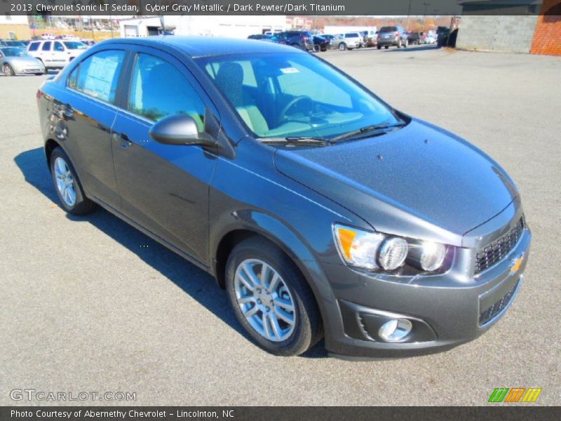 Cyber Gray Metallic / Dark Pewter/Dark Titanium 2013 Chevrolet Sonic LT Sedan