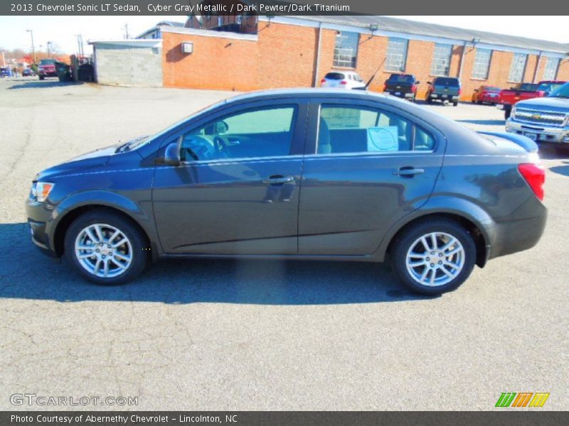 Cyber Gray Metallic / Dark Pewter/Dark Titanium 2013 Chevrolet Sonic LT Sedan