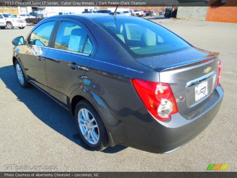 Cyber Gray Metallic / Dark Pewter/Dark Titanium 2013 Chevrolet Sonic LT Sedan
