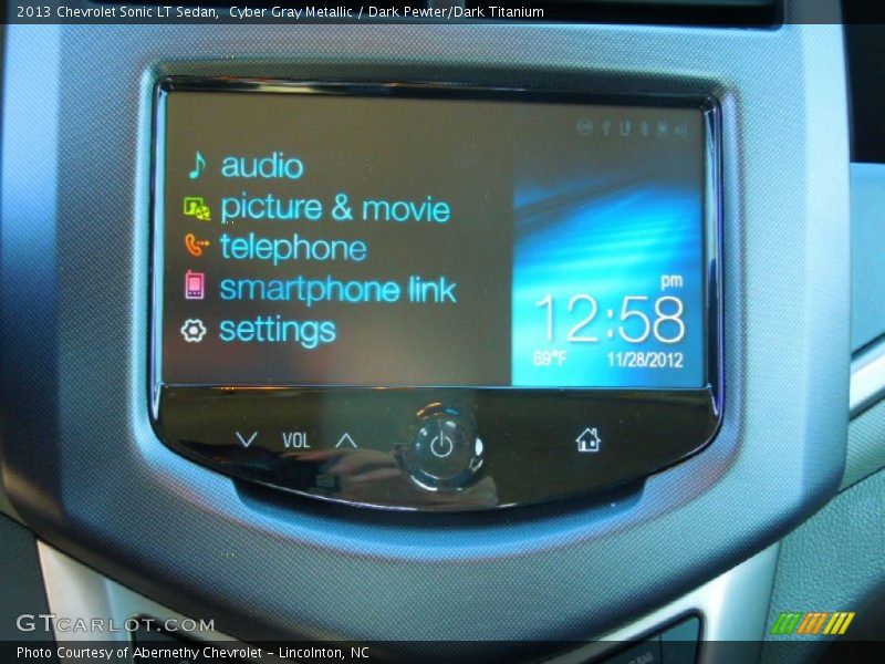 Cyber Gray Metallic / Dark Pewter/Dark Titanium 2013 Chevrolet Sonic LT Sedan