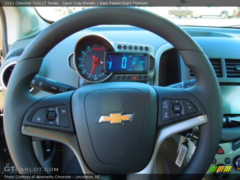 Cyber Gray Metallic / Dark Pewter/Dark Titanium 2013 Chevrolet Sonic LT Sedan