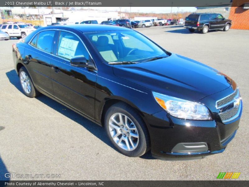 Black / Jet Black/Titanium 2013 Chevrolet Malibu LT