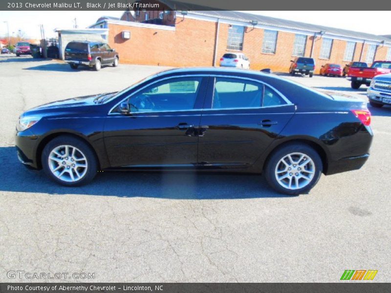 Black / Jet Black/Titanium 2013 Chevrolet Malibu LT