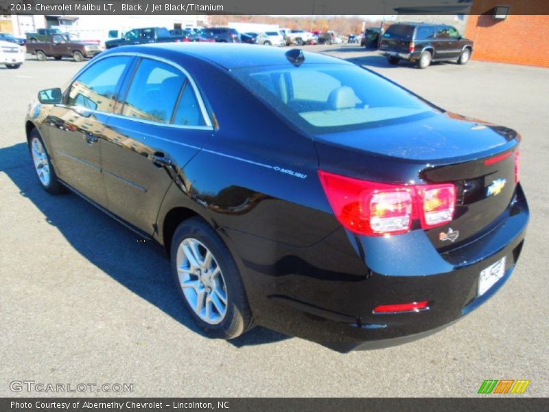 Black / Jet Black/Titanium 2013 Chevrolet Malibu LT