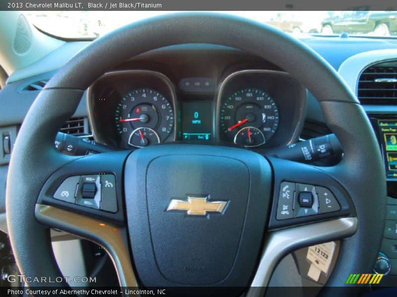 Black / Jet Black/Titanium 2013 Chevrolet Malibu LT