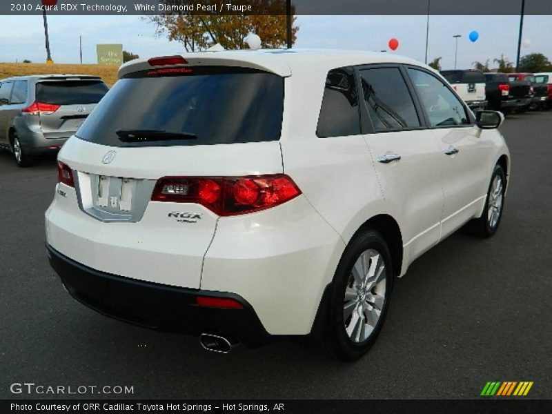White Diamond Pearl / Taupe 2010 Acura RDX Technology