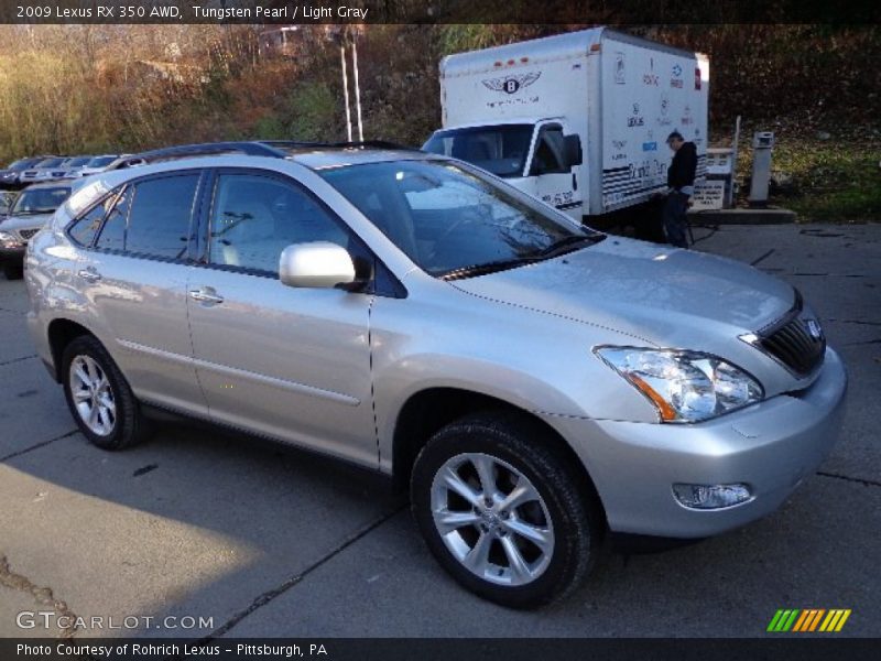 Tungsten Pearl / Light Gray 2009 Lexus RX 350 AWD