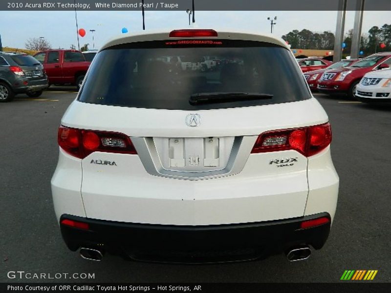 White Diamond Pearl / Taupe 2010 Acura RDX Technology