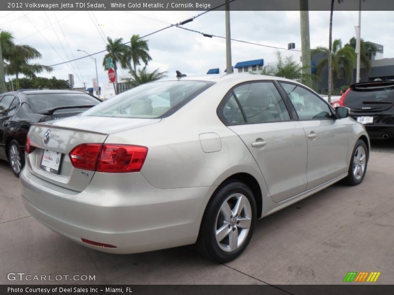 White Gold Metallic / Cornsilk Beige 2012 Volkswagen Jetta TDI Sedan