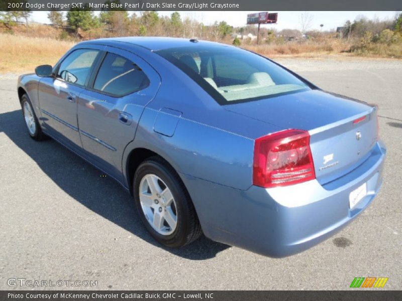 Marine Blue Pearl / Dark Slate Gray/Light Graystone 2007 Dodge Charger SXT