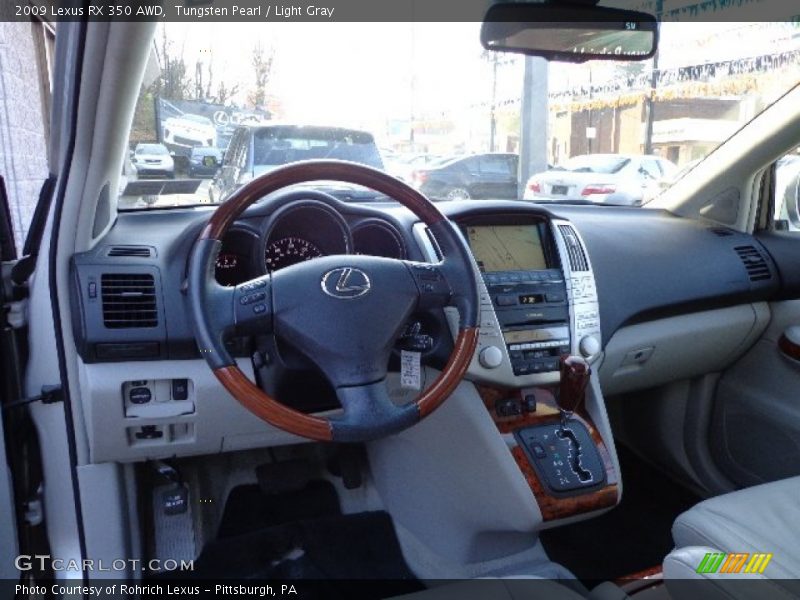 Tungsten Pearl / Light Gray 2009 Lexus RX 350 AWD