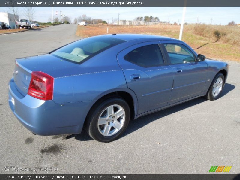 Marine Blue Pearl / Dark Slate Gray/Light Graystone 2007 Dodge Charger SXT