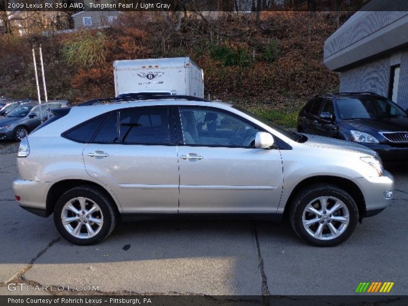 Tungsten Pearl / Light Gray 2009 Lexus RX 350 AWD