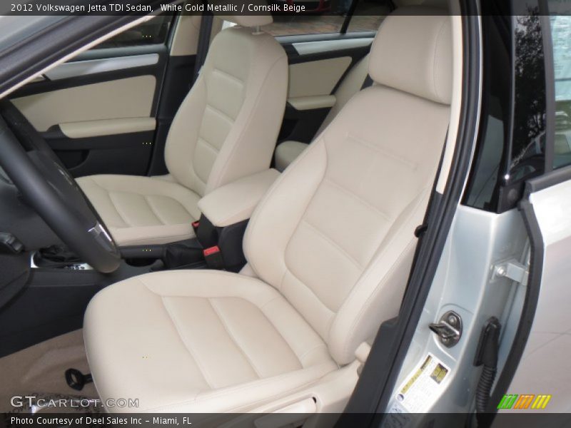 White Gold Metallic / Cornsilk Beige 2012 Volkswagen Jetta TDI Sedan