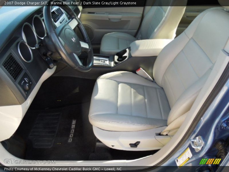Marine Blue Pearl / Dark Slate Gray/Light Graystone 2007 Dodge Charger SXT