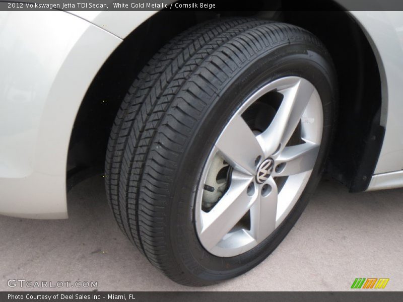 White Gold Metallic / Cornsilk Beige 2012 Volkswagen Jetta TDI Sedan