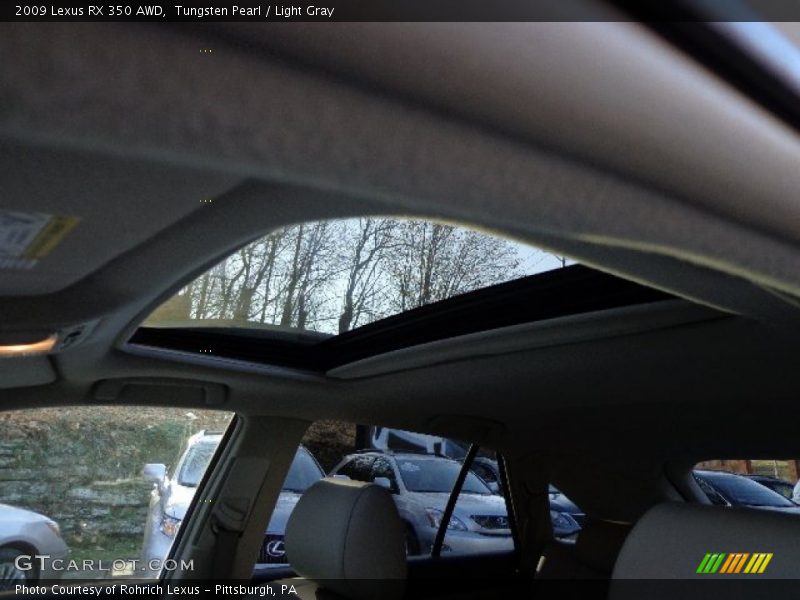 Tungsten Pearl / Light Gray 2009 Lexus RX 350 AWD