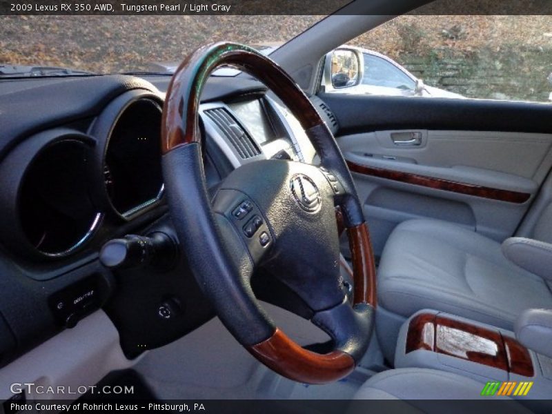 Tungsten Pearl / Light Gray 2009 Lexus RX 350 AWD