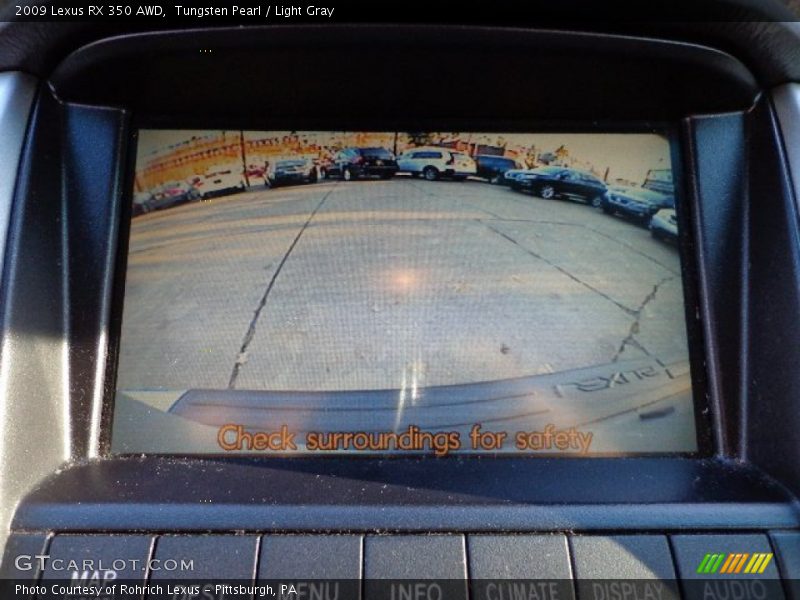 Tungsten Pearl / Light Gray 2009 Lexus RX 350 AWD
