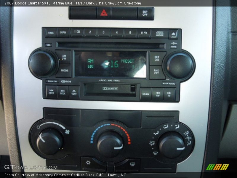 Marine Blue Pearl / Dark Slate Gray/Light Graystone 2007 Dodge Charger SXT