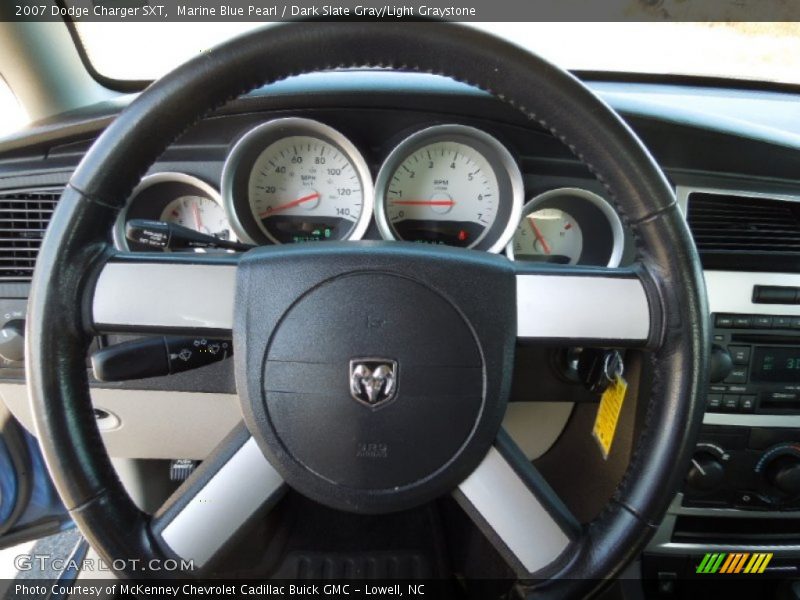 Marine Blue Pearl / Dark Slate Gray/Light Graystone 2007 Dodge Charger SXT