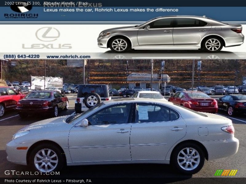 Alabaster Metallic / Black 2002 Lexus ES 300