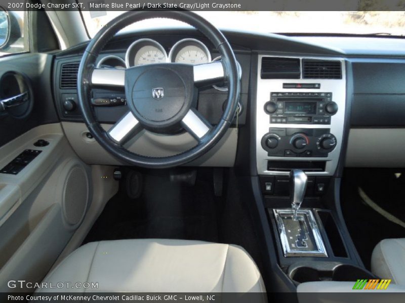 Marine Blue Pearl / Dark Slate Gray/Light Graystone 2007 Dodge Charger SXT