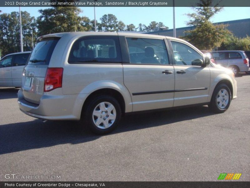 Sandstone / Black/Light Graystone 2013 Dodge Grand Caravan American Value Package