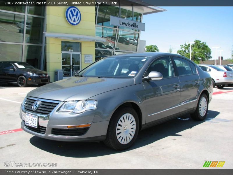 United Grey Metallic / Black 2007 Volkswagen Passat 2.0T Sedan
