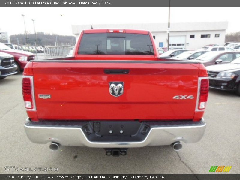 Flame Red / Black 2013 Ram 1500 Laramie Quad Cab 4x4