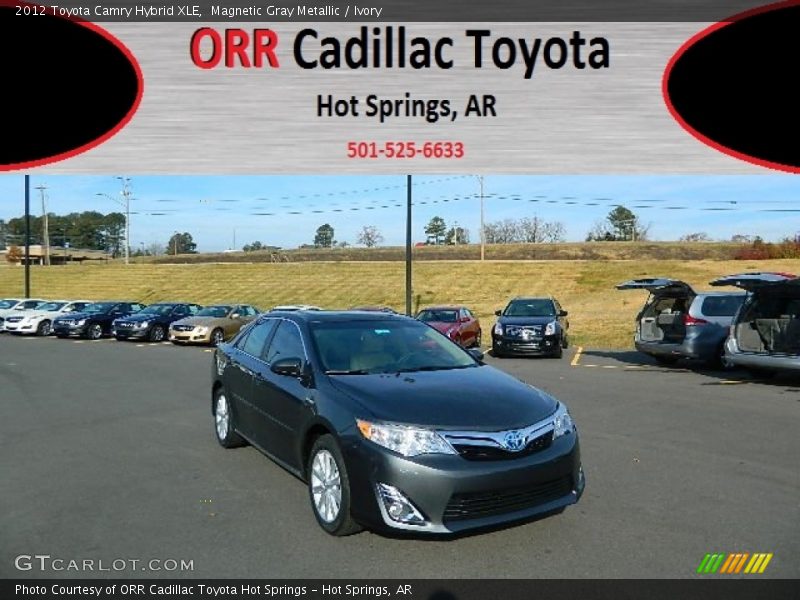 Magnetic Gray Metallic / Ivory 2012 Toyota Camry Hybrid XLE
