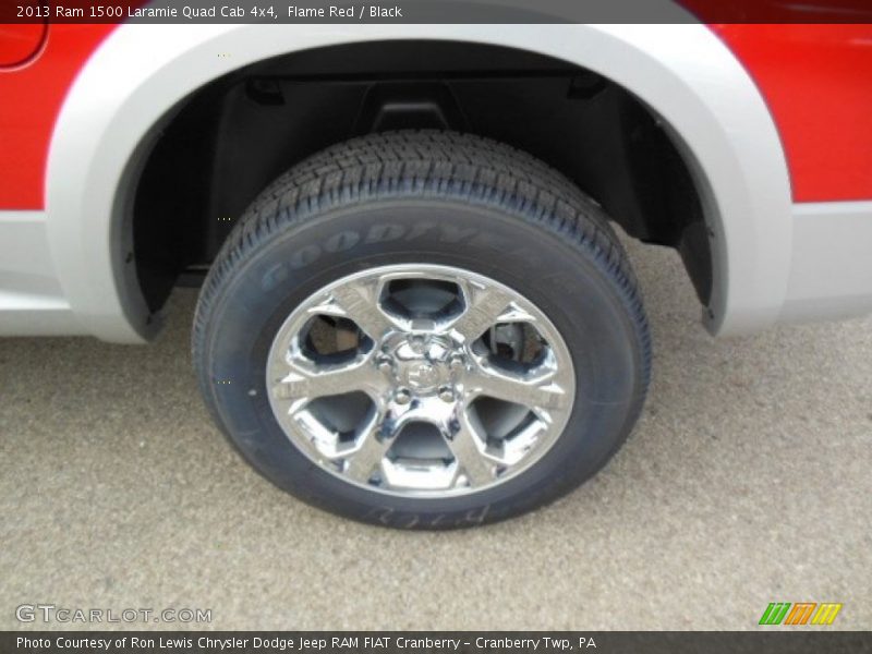 Flame Red / Black 2013 Ram 1500 Laramie Quad Cab 4x4