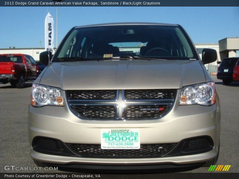 Sandstone / Black/Light Graystone 2013 Dodge Grand Caravan American Value Package
