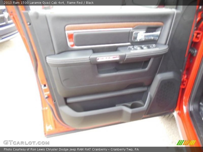Flame Red / Black 2013 Ram 1500 Laramie Quad Cab 4x4