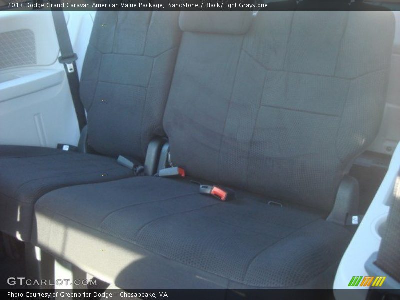 Sandstone / Black/Light Graystone 2013 Dodge Grand Caravan American Value Package