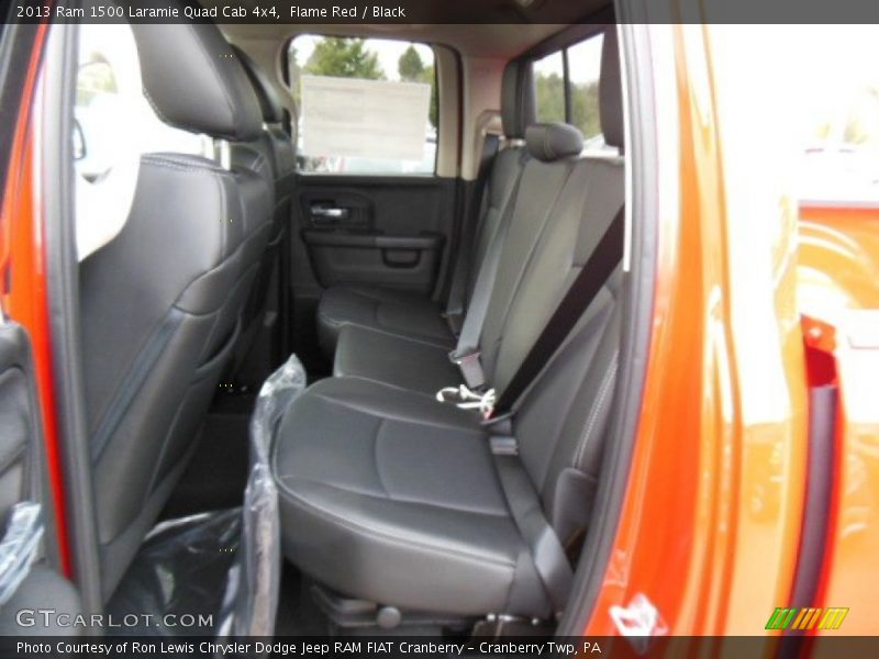Rear Seat of 2013 1500 Laramie Quad Cab 4x4