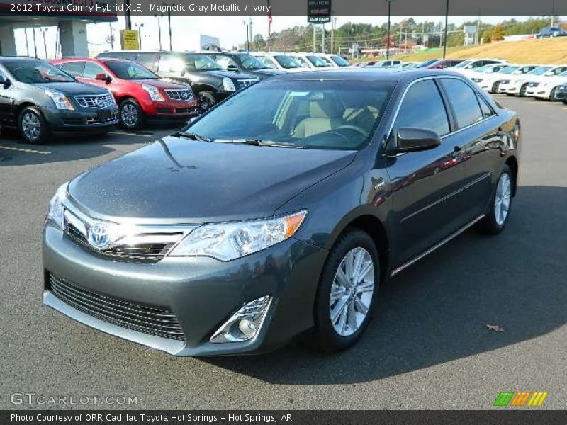 Magnetic Gray Metallic / Ivory 2012 Toyota Camry Hybrid XLE