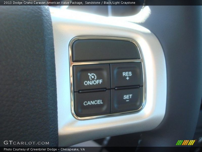 Sandstone / Black/Light Graystone 2013 Dodge Grand Caravan American Value Package