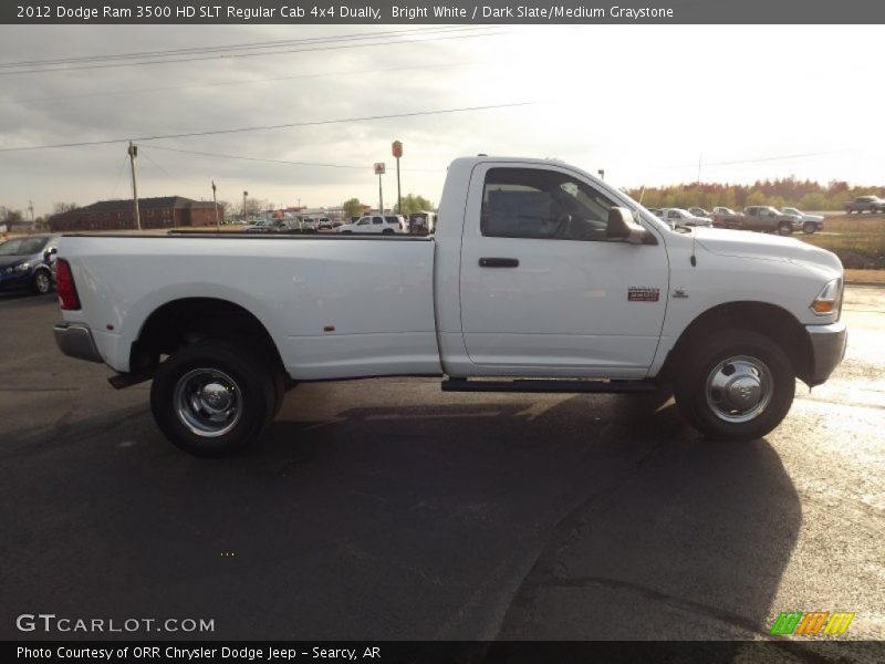 Bright White / Dark Slate/Medium Graystone 2012 Dodge Ram 3500 HD SLT Regular Cab 4x4 Dually