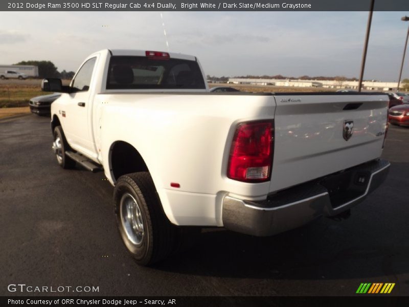 Bright White / Dark Slate/Medium Graystone 2012 Dodge Ram 3500 HD SLT Regular Cab 4x4 Dually