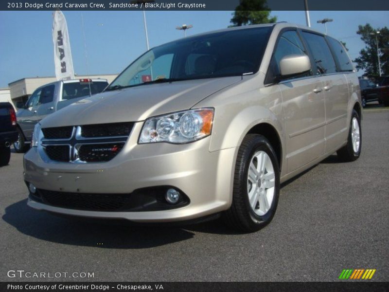 Sandstone / Black/Light Graystone 2013 Dodge Grand Caravan Crew